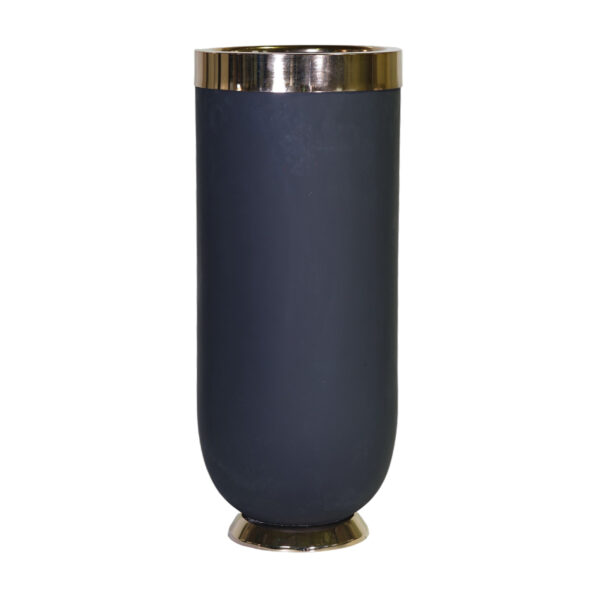 Axis – Tall Modern Planter with Metal Accent